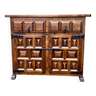 Small sideboard Spanish style Catalan chest of drawers stamped Navarro argudo