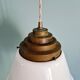 Art Deco conical white opaline suspension, 1920-30