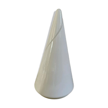 Conical lamp in opaline of Murano vintage 52 cm