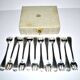 Christofle set of 12 Malmaison Empire oyster forks