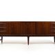 High Quality Danish Sideboard with Brass Handle Inlays 1950s