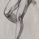 Pencil drawing on paper, sketch of a female nude - Gabriele Vicari