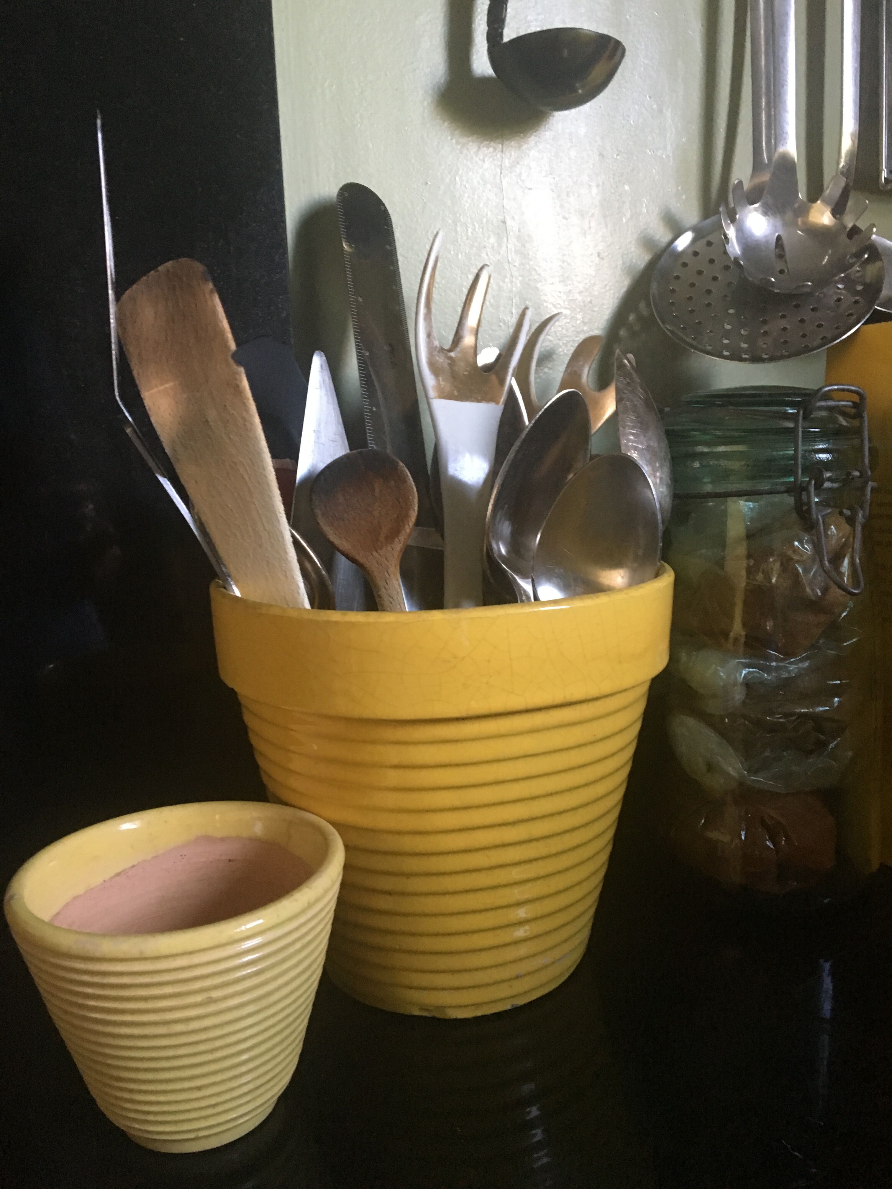 Lot of 3 flower pots 60s