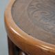 Antique bentwood stool from early 1900s with a seat with beautiful details