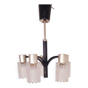 Chandelier très rare des années 1960, en verre de Murano, Italie.