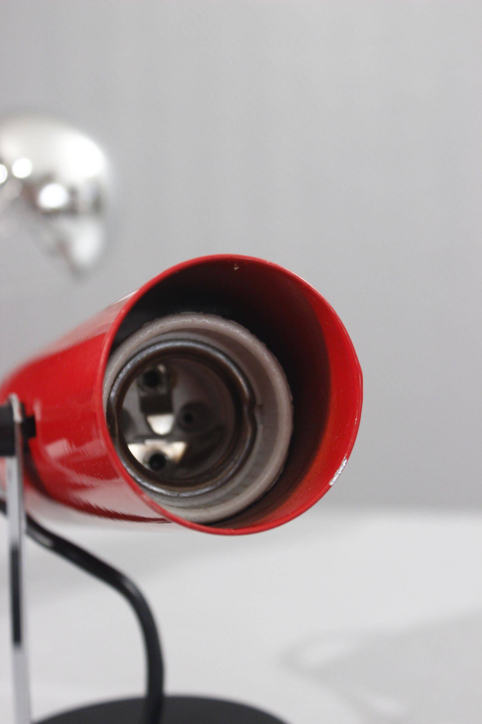 Pair of adjustable wall spotlights vintage design 1970s