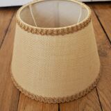 Vintage beige jute lampshade H14cm