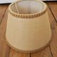 Vintage beige jute lampshade H14cm