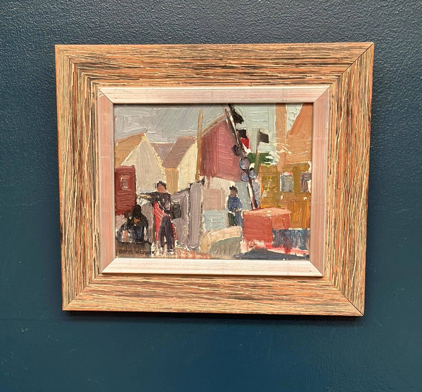 Original Swedish Oil On Panel – "Village Motif" – Signed – Framed