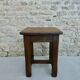 Tabouret en bois massif, bistrot, années 60