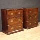 Paire de commodes anglaises du XXe siècle