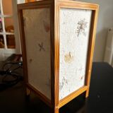 pair of dried flower lamps 1970