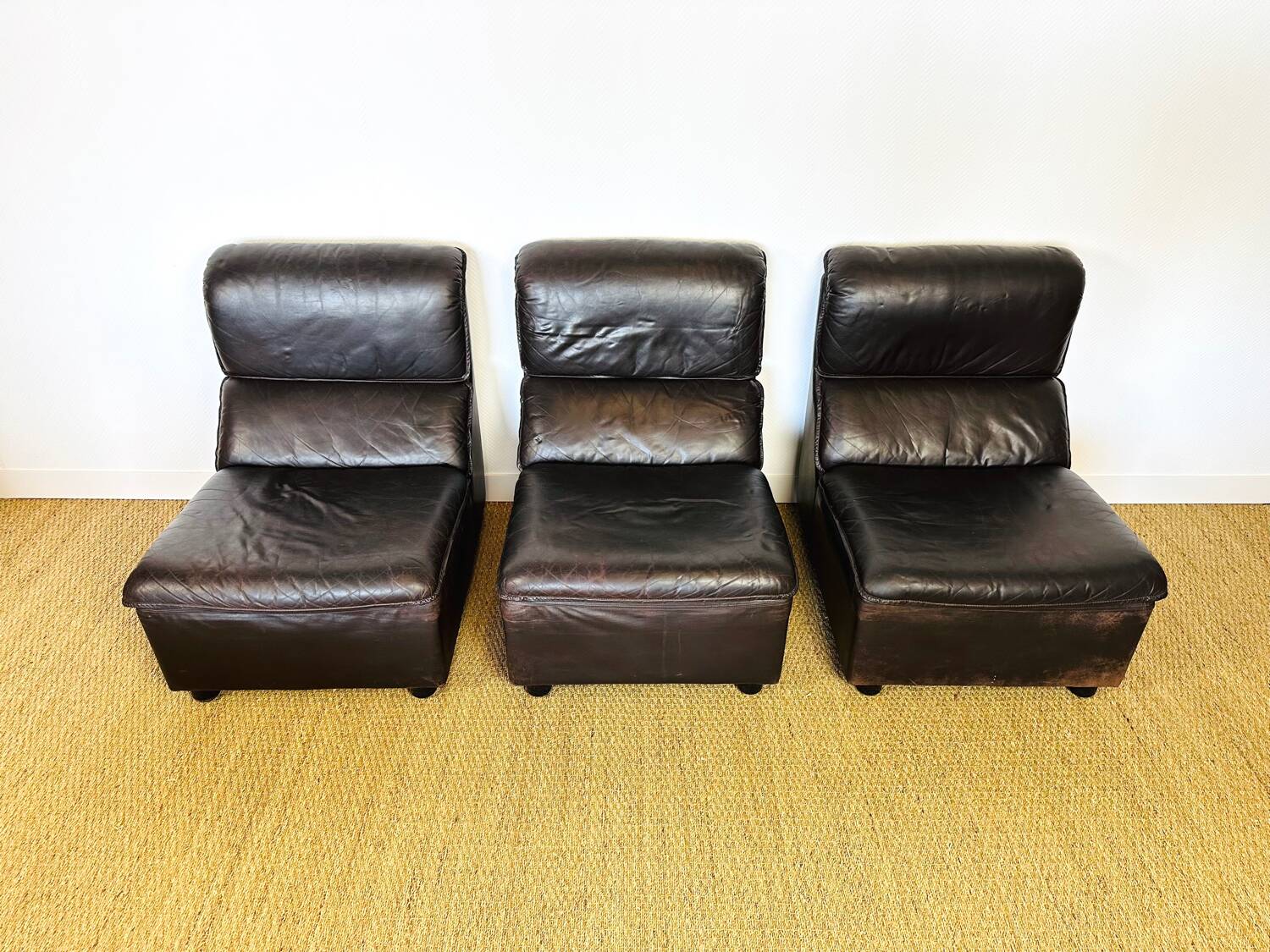 Modular leather sofa 1960