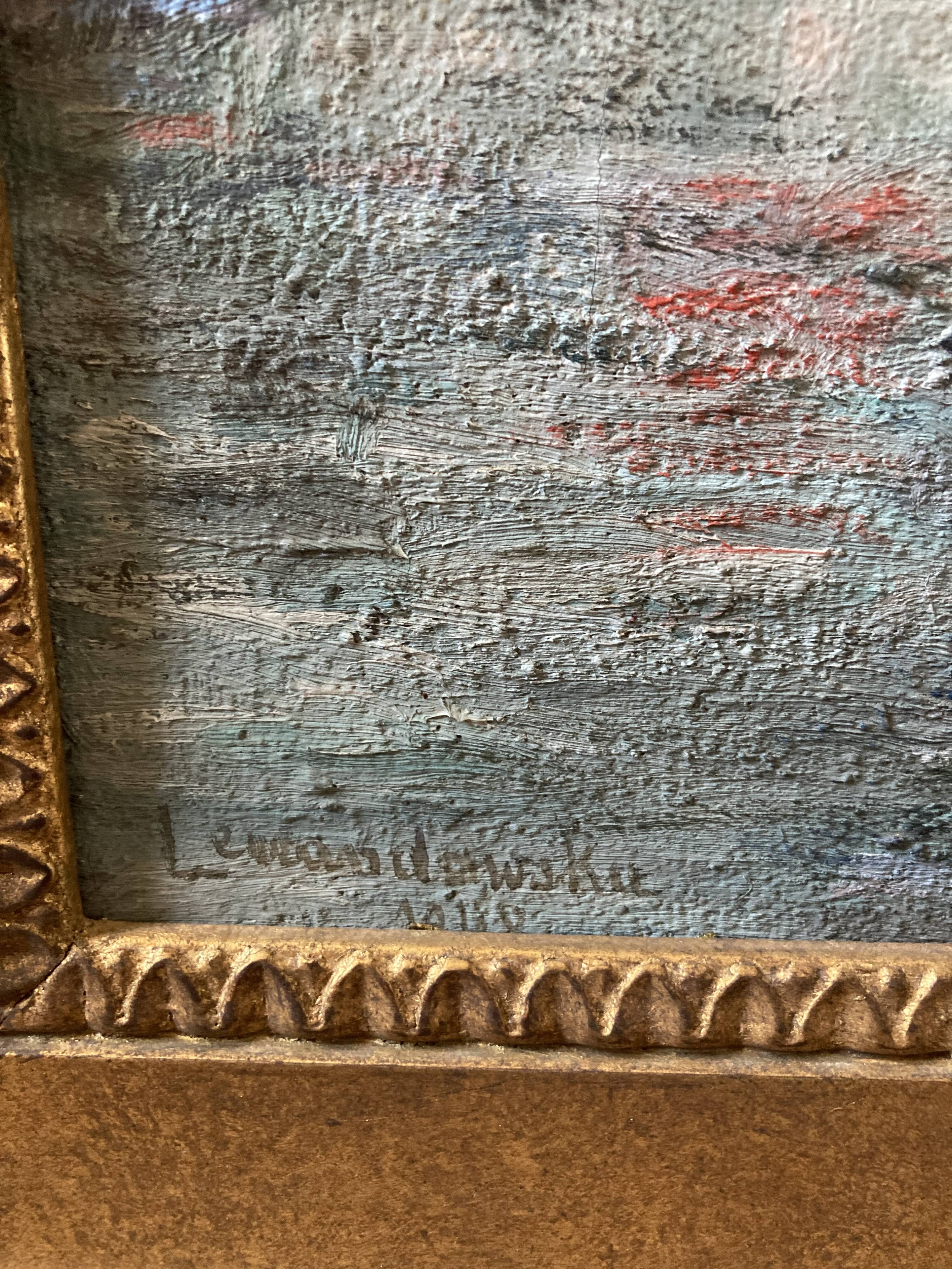 Painting of the Paris bridge by Lewandowska