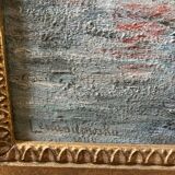 Painting of the Paris bridge by Lewandowska