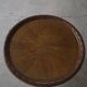 Table d'appoint moderne danoise, style baroque rond en Oak, milieu du 20e siècle