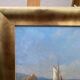 French School of the 20th century, Mediterranean seaside, oil on panel