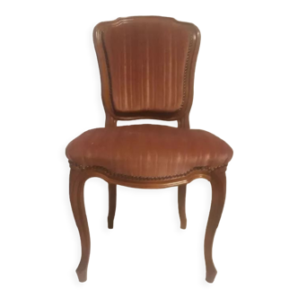 Chaise tapissée style Louis XV