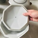 Bernardaud rare table service with platinum pattern art deco