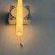 Pair of vintage porcelain wall lights with switch, France 1970.