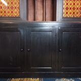 Vintage painted wooden bookcase