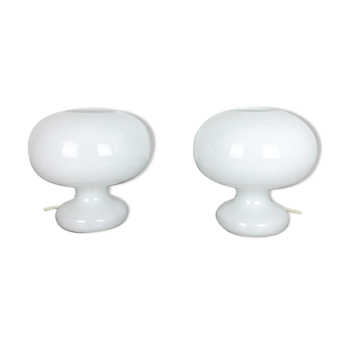 Set of 2 original glass bubble table light by Cosack Lights, Germany, 1970s