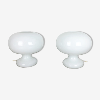 Lot de 2 lampes de table bulles en verre originales de Cosack Lights, Allemagne, années 1970