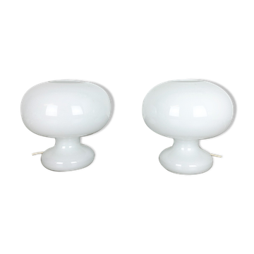 Set of 2 original glass bubble table light by Cosack Lights, Germany, 1970s