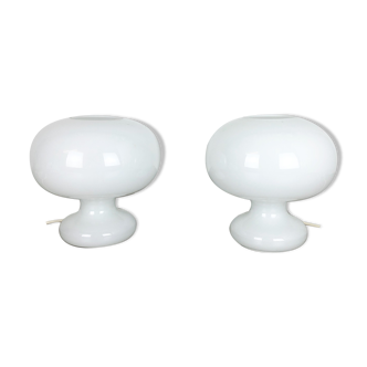 Set of 2 original glass bubble table light by Cosack Lights, Germany, 1970s