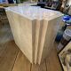 Double-sided dresser Design, travertine & brass threads, ca 1960