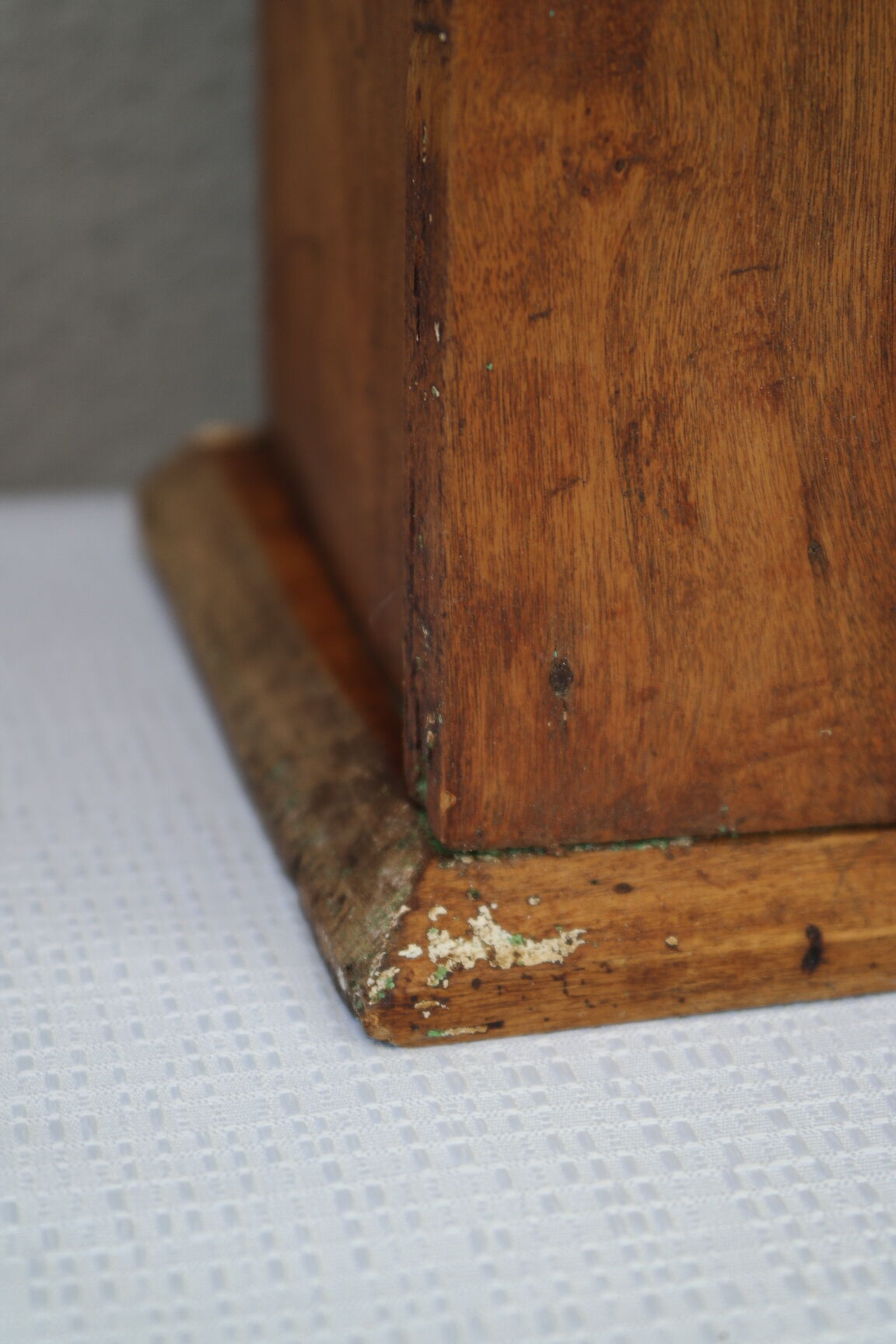 Country wall display in old walnut wood