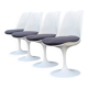 Suite de 4 Chaises Tulipe Eero Saarinen pour Knoll - Modèle Fixe