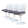 Suite de 4 Chaises Tulipe Eero Saarinen pour Knoll - Modèle Fixe