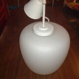 White opaline hanging lamp