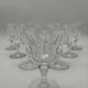 10 verres Baccarat, model Picadilly, France, verres à pied en cristal à porto / liqueur