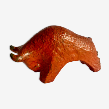 Fat Lava Pottery Bull,  Germany 1970s