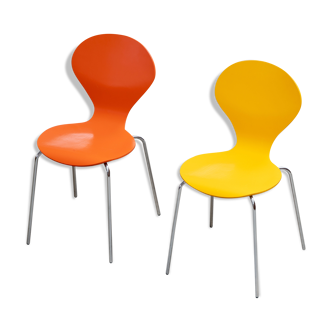 Pair of Danerka chairs made in Denmark