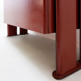 Leather buffet by De Couro from Brazil - 1980s