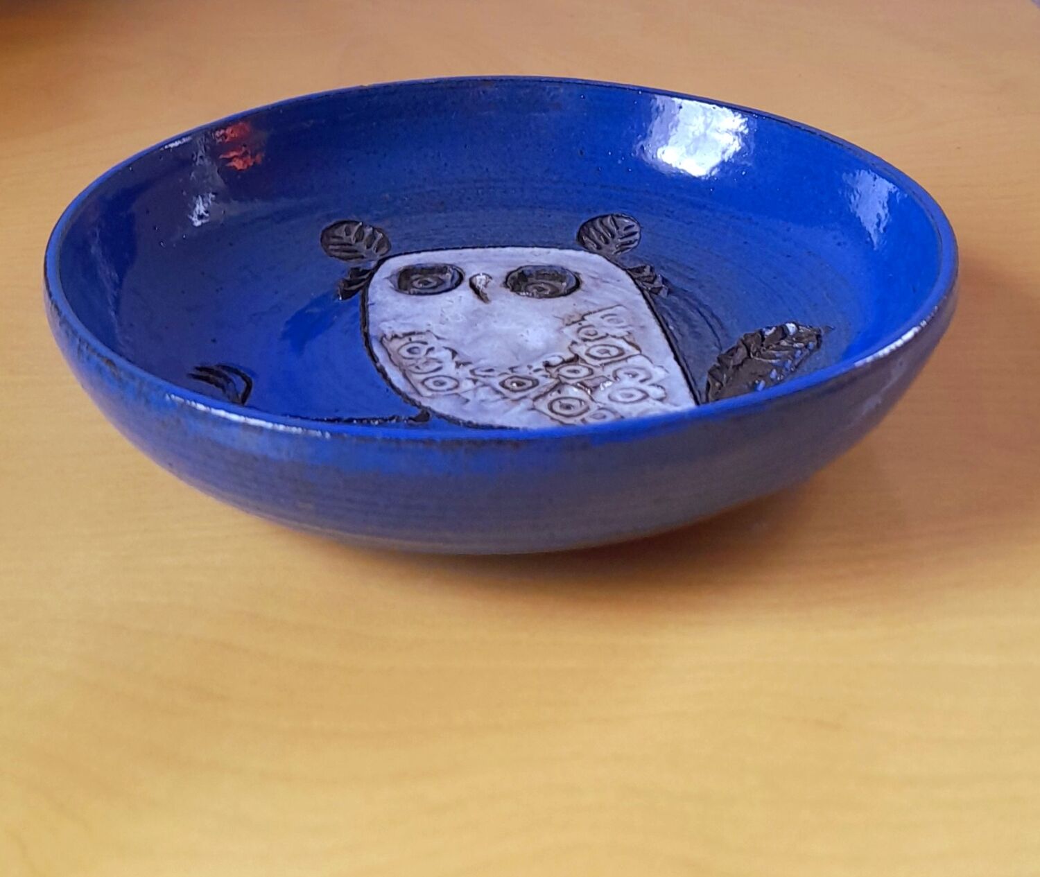 Empty owl ceramic pocket from Dour 60s