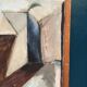 Original Swedish Oil on Canvas – “Komposition” by Arne Tengblad Vintage