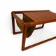Danish teak coffee table with magazine rack by Kai Kristiansen.