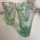 Set of 7 Biot cups in bubbled glass 1970