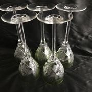 Lot de 5 verres à vin Roemer en cristal