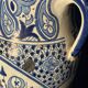 Vintage blue and white Chinese umbrella stand – 20th century H45cm