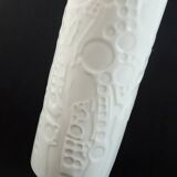 Large vase by gerold-porzellan op-art abstract relief decor 1960s/1970