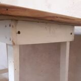 Table d’appoint 90,8x50,8cm pieds compas vintage