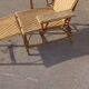 Chaise longue en rotin