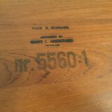 Mid-Century Teak Side Table by Hans C. Andersen, 1950s