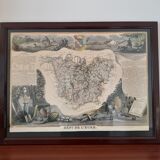 Genuine old map 1854