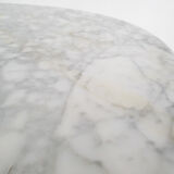 Mid-century round marble dining table, 1970's